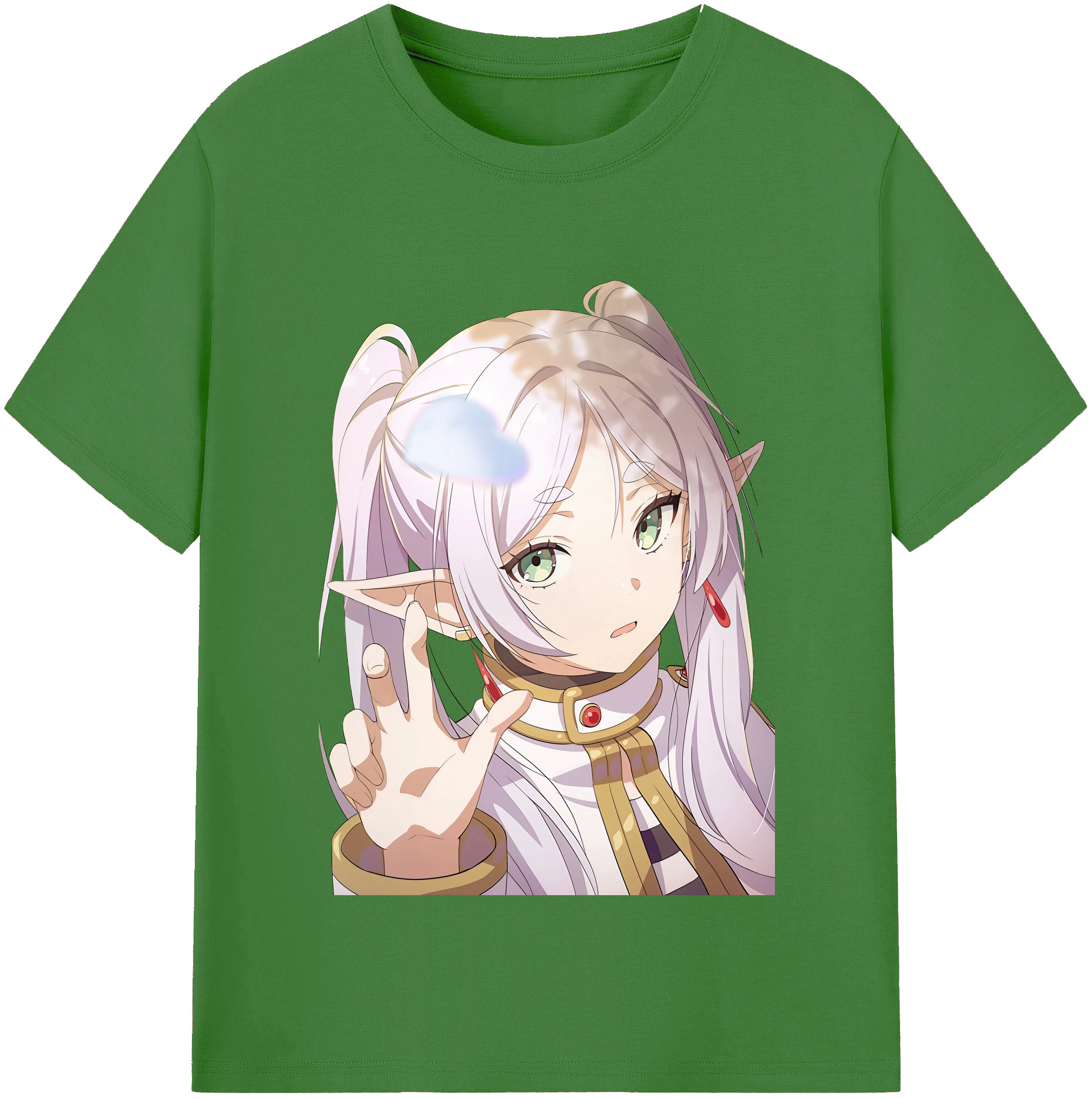 （画像用） 葬送のフリーレン Frieren レディースカジュアルプリントTシャツ（綿100％）